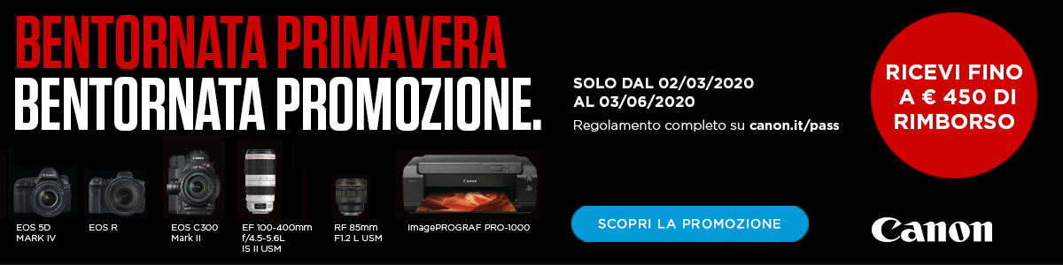 CANON: BENTORNATA PRIMAVERA. BENTORNATA PROMOZIONE. 1 1200X300