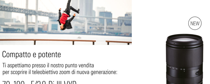 Nuovo obiettivo Tamron 70-180mm F2.8 Di III VXD per SONY E-Mount
