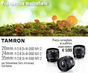 Obiettivi Tamron per fotocamere Sony E-Mount 3 Obiettivi Tamron per fotocamere Sony E-Mount