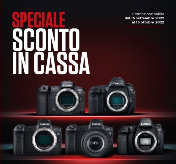 Canon: speciale sconto in cassa
