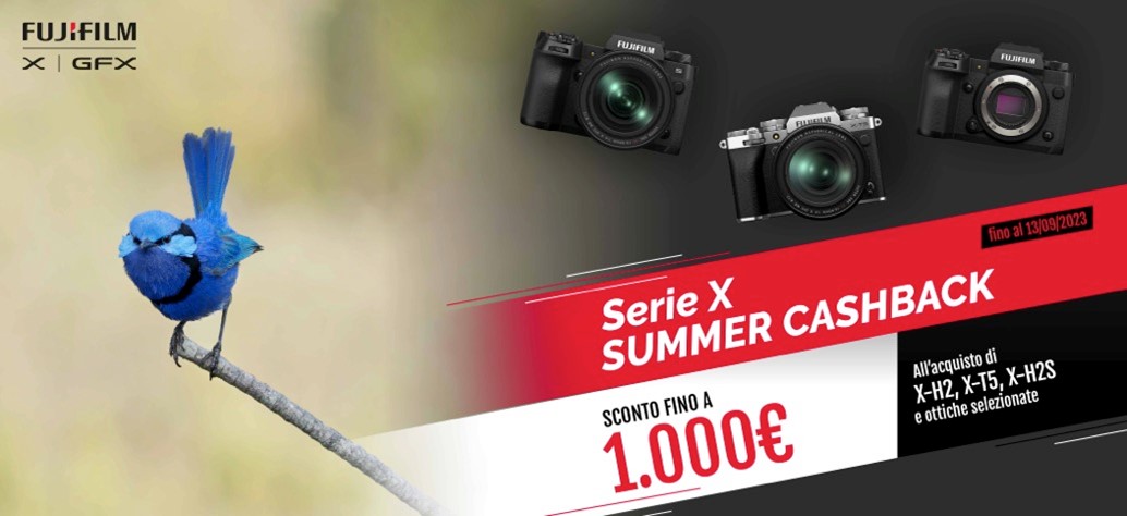 FUJIFILM Serie X SUMMER CASHBACK 2023 1 FUJIFILM Serie X SUMMER CASHBACK 2023